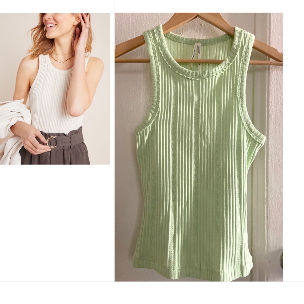 Women’s ribbed tank -Mint